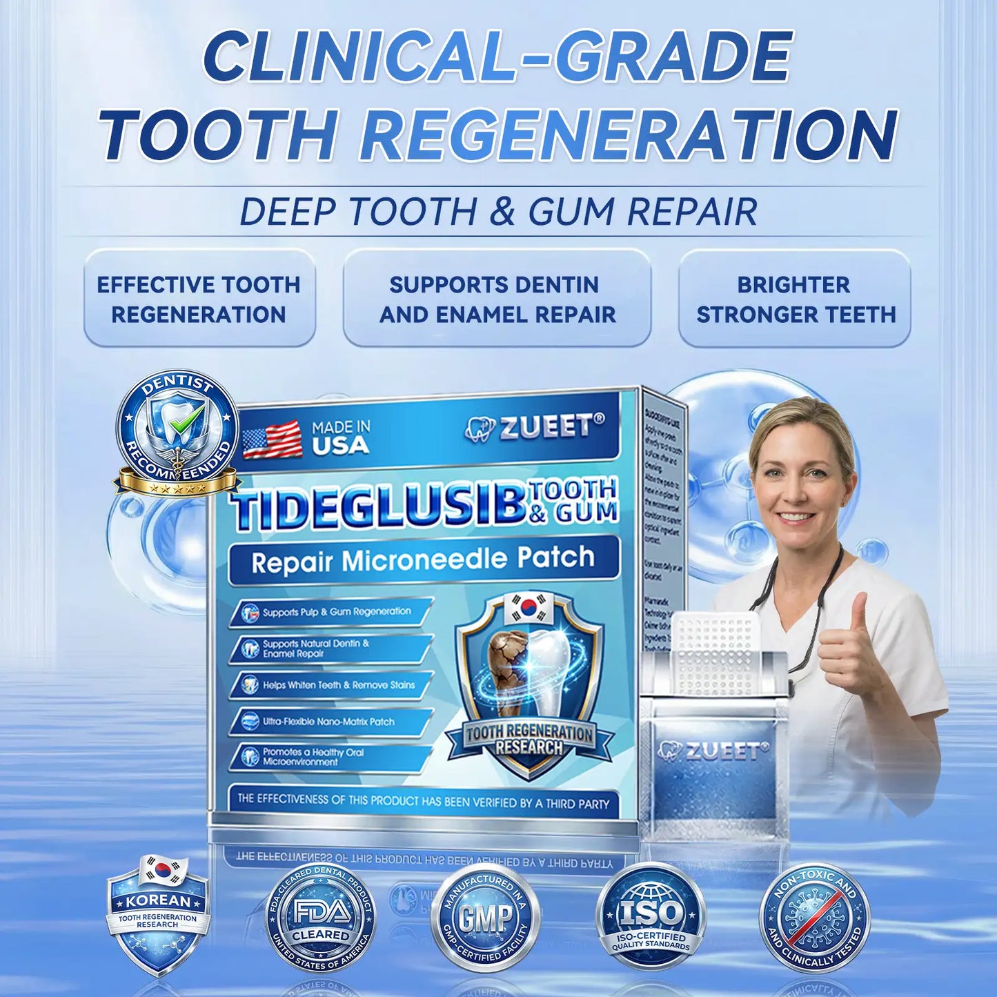 |🇺🇸 𝐎𝐟𝐟𝐢𝐜𝐢𝐚𝐥 𝐔𝐒 𝐒𝐭𝐨𝐫𝐞 | 𝐙𝐔𝐄𝐄𝐓® 🦷 Tideglusib Fast‑Dissolving Tooth & Gum Repair Oral Strips ✨ (Supports tooth repair and helps relieve gum discomfort and other common oral concerns)