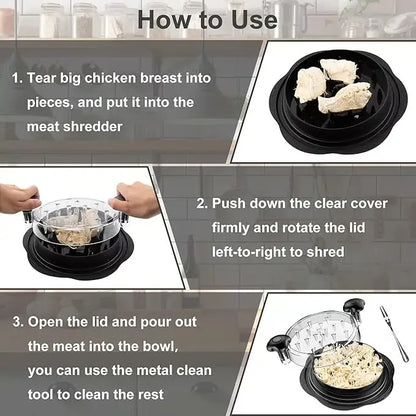 | Last Day 70% OFF💖| Purrpaad® Mealshred Chicken Shredder Pro🔥 - Shred your chicken and meat in seconds!🍗✨