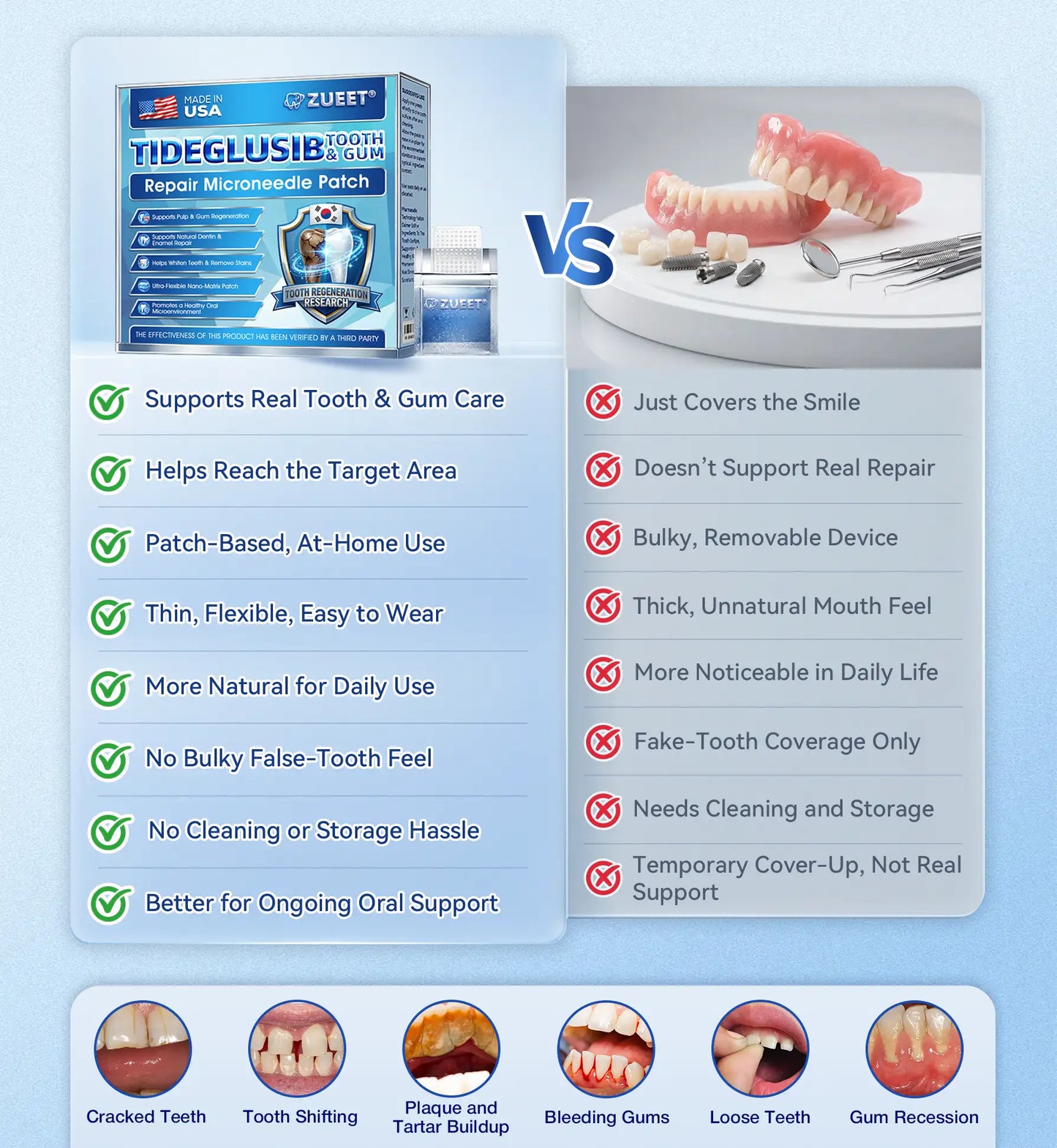 |🇺🇸 𝐎𝐟𝐟𝐢𝐜𝐢𝐚𝐥 𝐔𝐒 𝐒𝐭𝐨𝐫𝐞 | 𝐙𝐔𝐄𝐄𝐓® 🦷 Tideglusib Fast‑Dissolving Tooth & Gum Repair Oral Strips ✨ (Supports tooth repair and helps relieve gum discomfort and other common oral concerns)