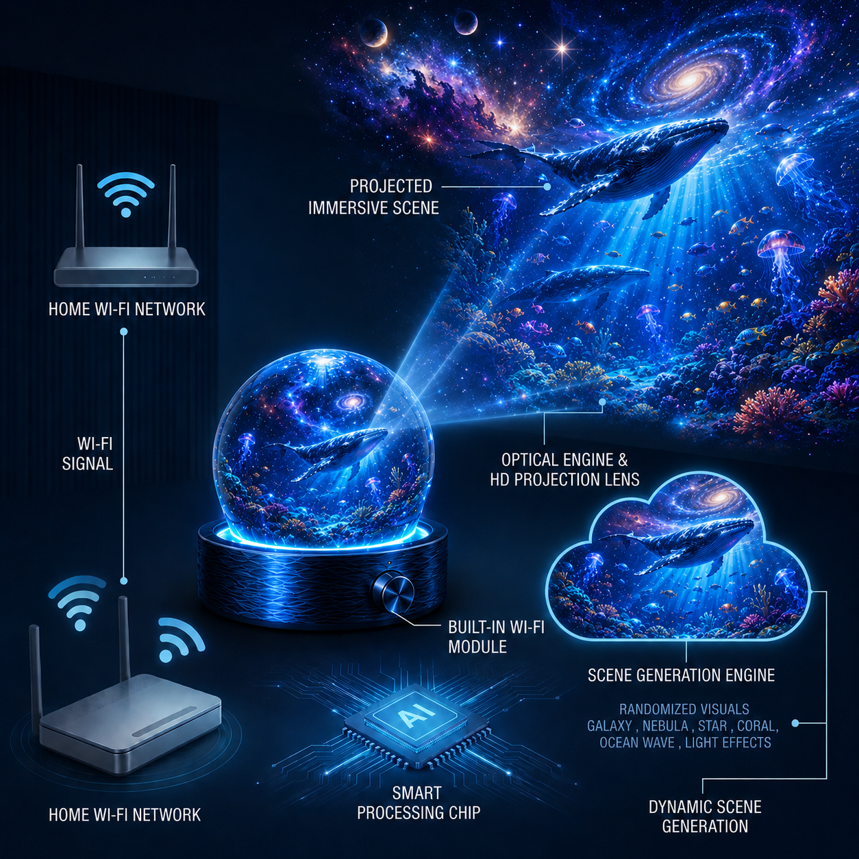 BVJ® 🌌Night Light Projector🔮🔮