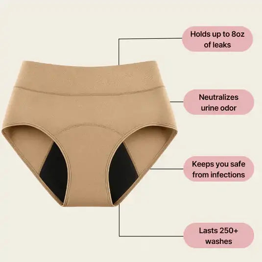 | Last Day 60% OFF💖| Purrpaad® 100% Leak-Proof Underwear 4-pack🌸