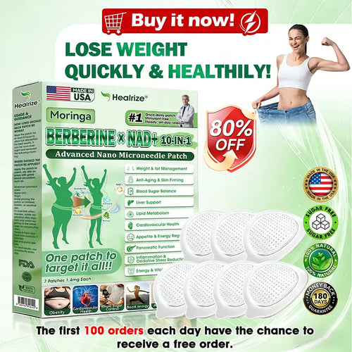 | 🏆Official US 🇺🇸 Store |  🧑‍⚕️✅ 𝐇𝐞𝐚𝐥𝐫𝐢𝐳𝐞® 𝐌𝐨𝐫𝐢𝐧𝐠𝐚 · 𝐁𝐞𝐫𝐛𝐞𝐫𝐢𝐧𝐞 × 𝐍𝐀𝐃+ 𝟏𝟎-𝐢𝐧-𝟏 𝐀𝐝𝐯𝐚𝐧𝐜𝐞𝐝 𝐍𝐚𝐧𝐨 𝐌𝐢𝐜𝐫𝐨𝐧𝐞𝐞𝐝𝐥𝐞 𝐏𝐚𝐭𝐜𝐡 — 𝐎𝐧𝐜𝐞 𝐃𝐚𝐢𝐥𝐲, 𝐕𝐢𝐬𝐢𝐛𝐥𝐞 𝐑𝐞𝐬𝐮𝐥𝐭𝐬 𝐢𝐧 𝟕 𝐃𝐚𝐲𝐬